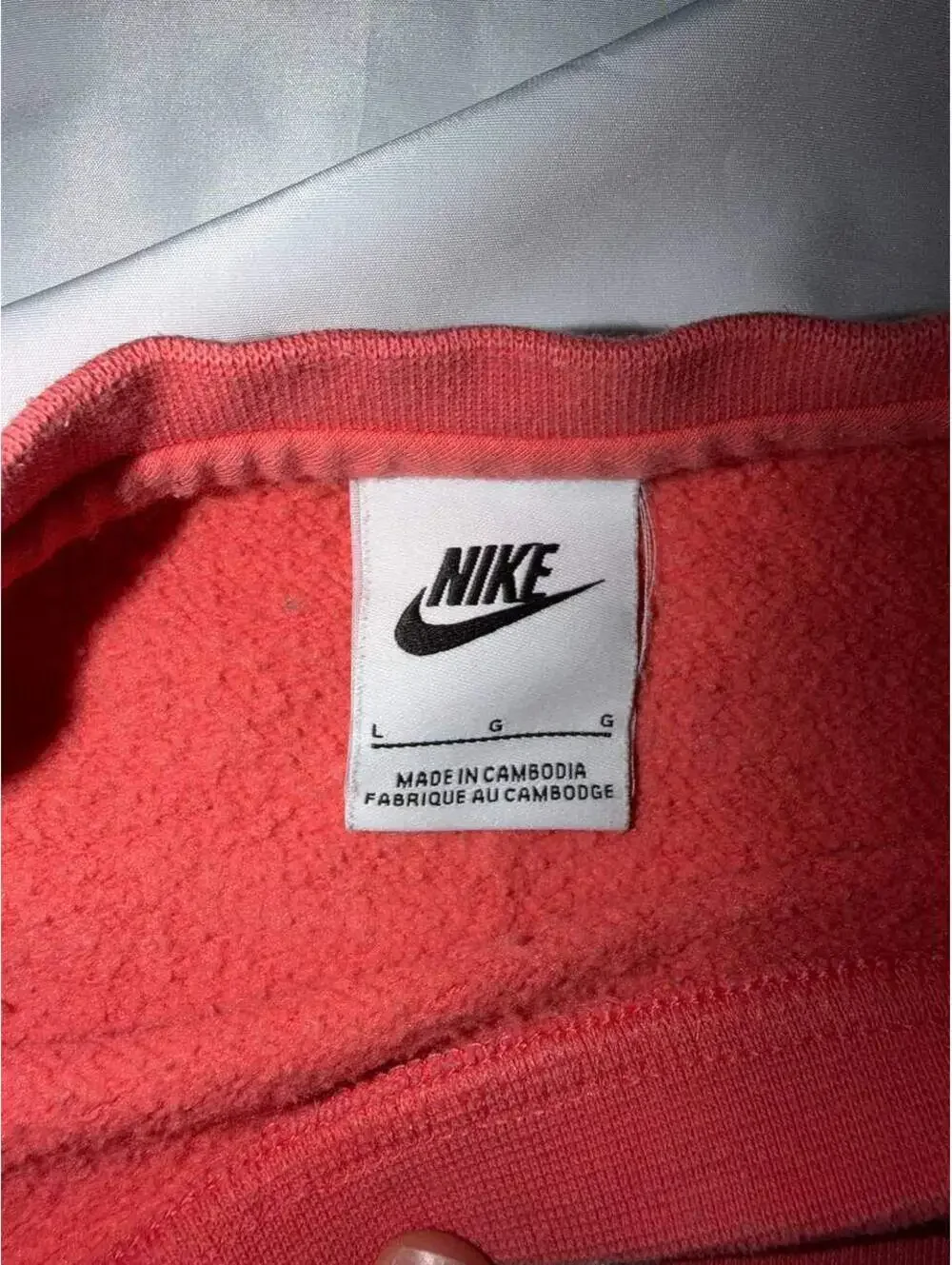 Nike Kids Crewneck Coral Size L - Good